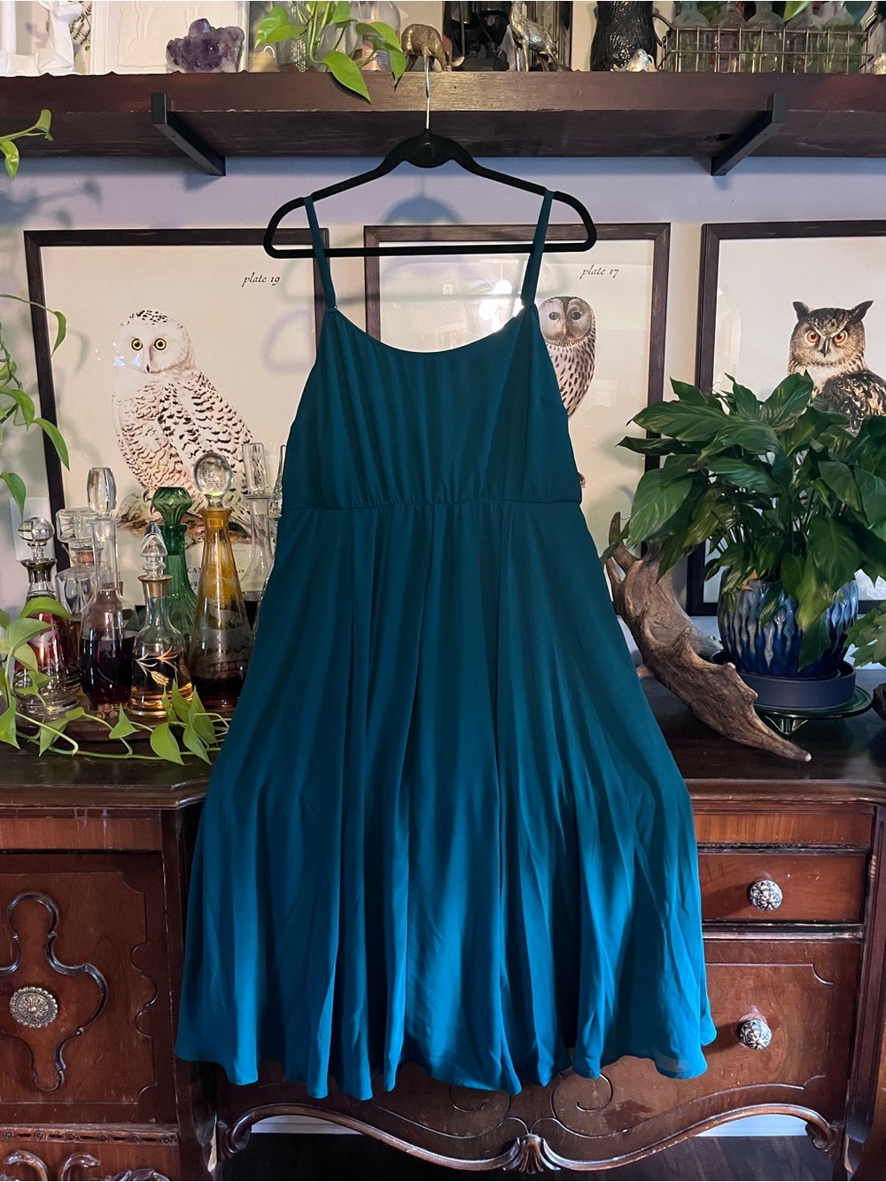torrid Teal Spaghetti-Strap Midi Dress